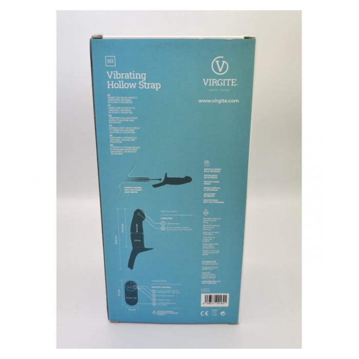 VIRGITE H3- VIBRATING HOLLOW STRAP TALLA S